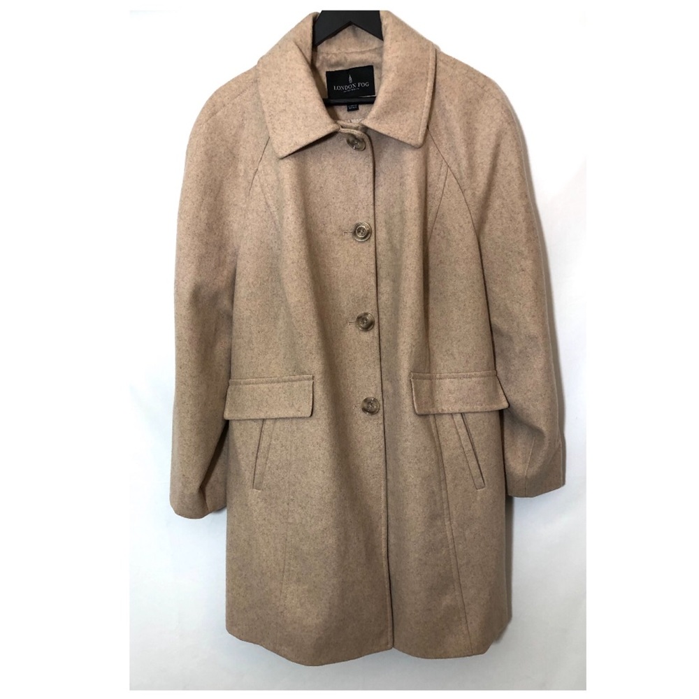 London Fog Plus Size Wool Peacoat